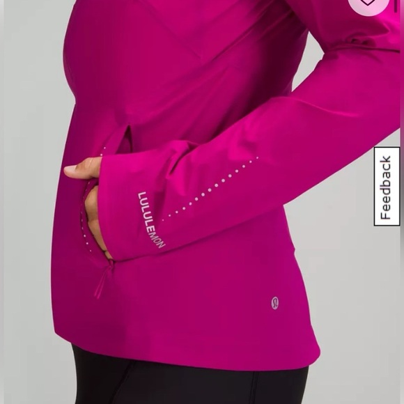 Lululemon Fast and Free
Windbreaker 
Ripened Raspberry $198 Size 8 Like New - Picture 4 of 7